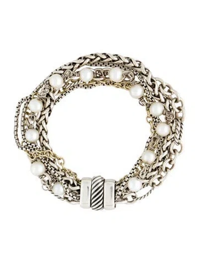 Pre-owned David Yurman Pearl Multistrand Bracelet