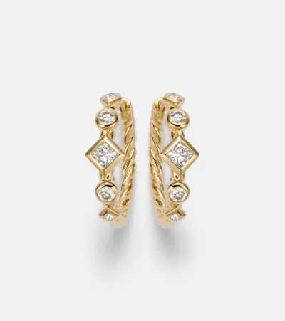 David Yurman Petite Modern Renaissance 18kt Gold (750/1000) Earrings With Diamonds