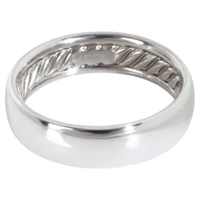 Pre-owned David Yurman Platinum Classic Band In Multi