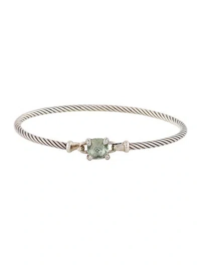 Pre-owned David Yurman Prasiolite & Diamond Châtelaine® Bracelet In Multi