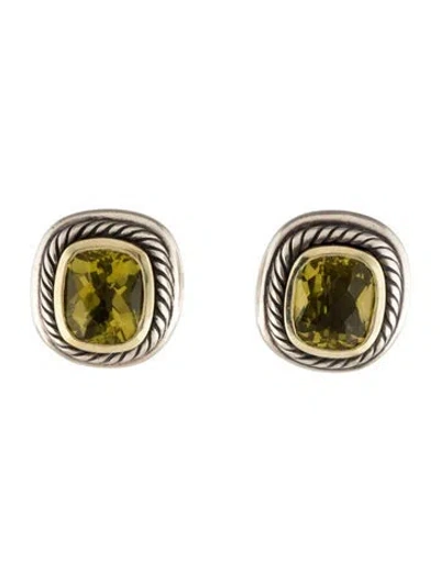 Pre-owned David Yurman Quartz Albion Clip-on Earrings In Multi