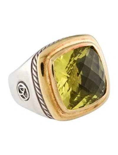 Pre-owned David Yurman Quartz Albion Cocktail Ring In Multi
