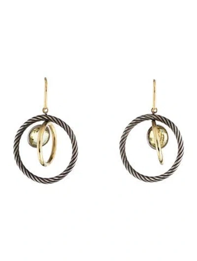Pre-owned David Yurman Quartz Mobile Drop Earrings In Multicolor