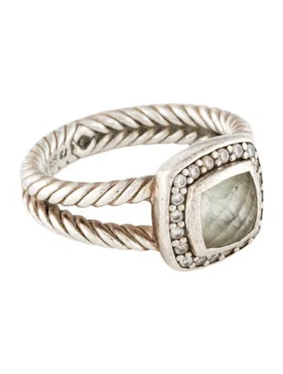 Pre-owned David Yurman Quartz Petite Albion® Ring In Multi