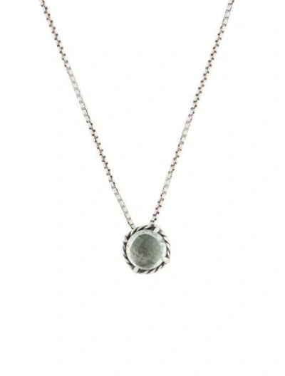 Pre-owned David Yurman Quartz Petite Chatelaine Pendant Necklace, 18.25" In Multi