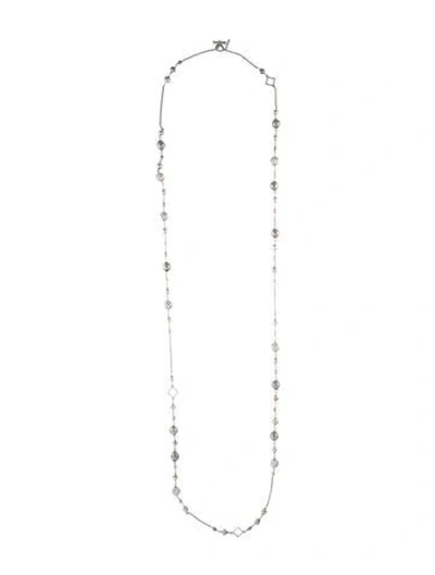 Pre-owned David Yurman Quatrefoil Bead Station Necklace, 49.5" In Multi