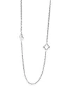 David Yurman Quatrefoil Necklace In Sterling Silver In Metallic