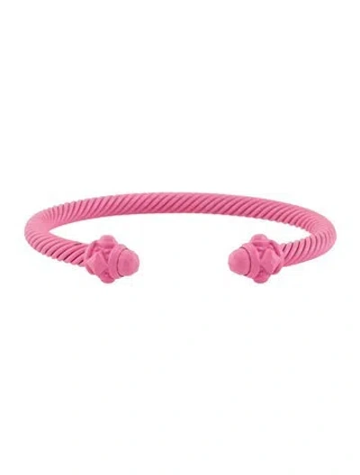 Pre-owned David Yurman Renaissance® Classic Cable Bracelet, 6.5" In Pink