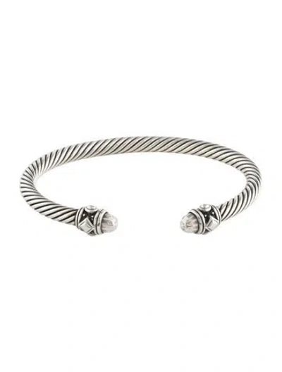 Pre-owned David Yurman Renaissance Classic Cable Bracelet, 6.75" In Multi