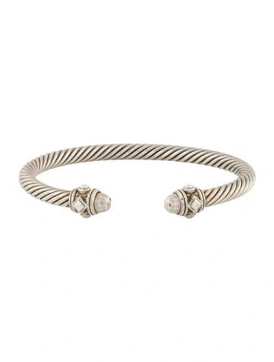 Pre-owned David Yurman Renaissance Classic Cable Bracelet, 6.75" In Multi
