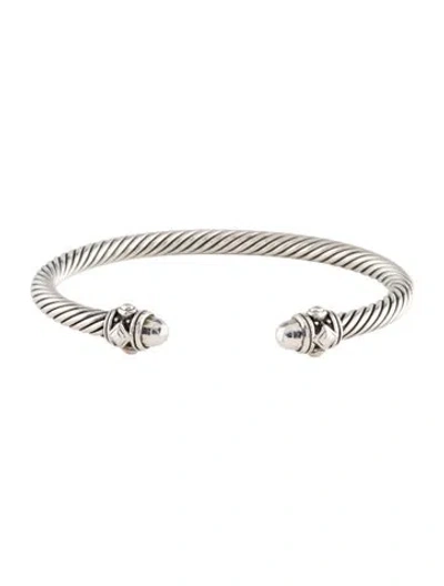 Pre-owned David Yurman Renaissance Classic Cable Bracelet, 7" In Multi
