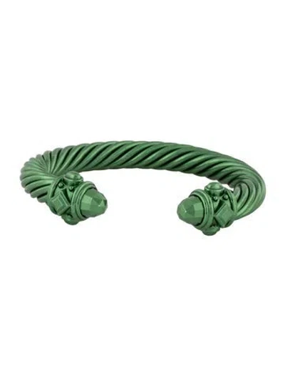 Pre-owned David Yurman Renaissance Cuff Bracelet, 7" In Multicolor
