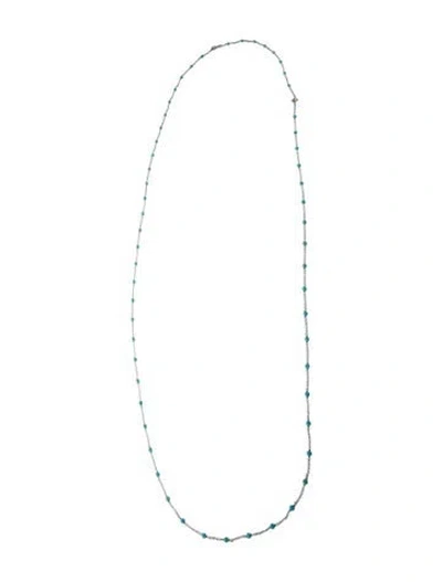 Pre-owned David Yurman Resin Logo Long Station Necklace, 61" In Multi