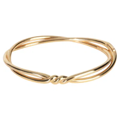 Pre-owned David Yurman Rose Gold Continuance Bracelet In Red