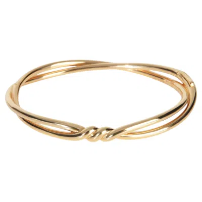 Pre-owned David Yurman Rose Gold Continuance Bracelet In Red