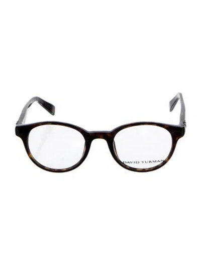 Pre-owned David Yurman Round Clear Sunglasses In Black