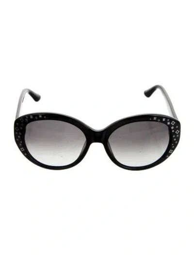 Pre-owned David Yurman Round Gradient Sunglasses In Black
