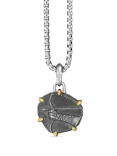 David Yurman Sagittarius Zodiac Amulet Enhancer In Silver