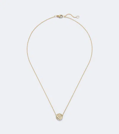 David Yurman Sculpted Cable 18kt Gold Pendant Necklace With Diamonds