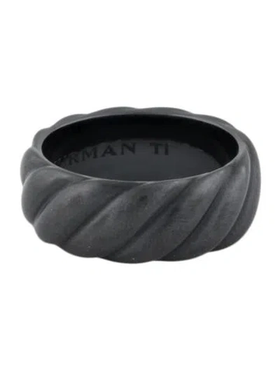 Pre-owned David Yurman Sculpted Cable Band Ring In Multi