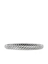 David Yurman Sculpted Cable Bangle In Metallic