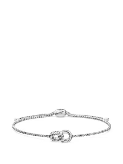 David Yurman Sculpted Cable Chain Bracelet In White