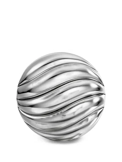 David Yurman Sculpted Cable Earrings In White