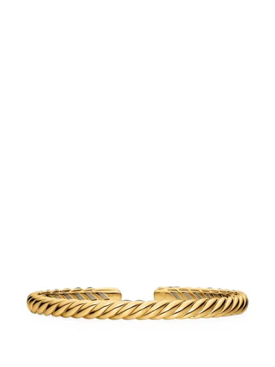 David Yurman Sculpted Cable Flex Bracelet In Gold