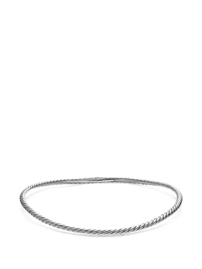 David Yurman Sculpted Cable Flex Necklace In Metallic