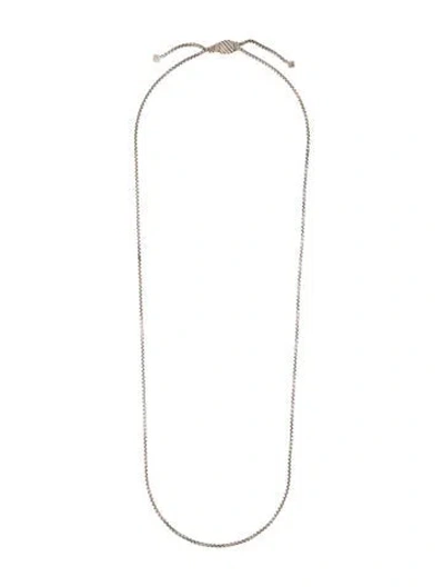 Pre-owned David Yurman Sculpted Chain Necklace, 24" In Multicolor