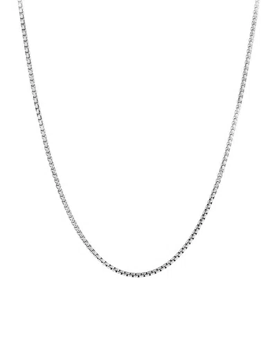 David Yurman Small Box Chain 2.7mm, 20 In Silver