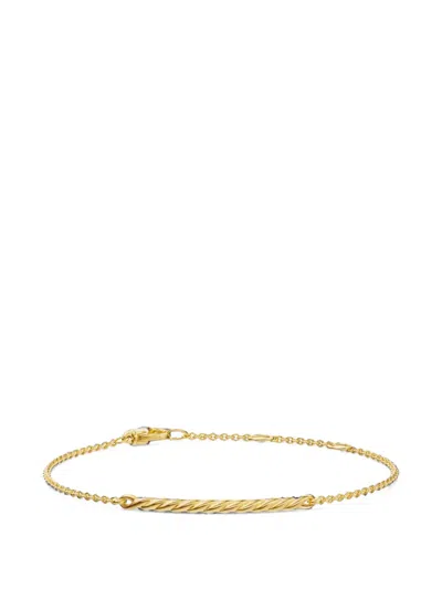 David Yurman Smile Bar Chain Bracelet In Gold