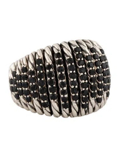 Pre-owned David Yurman Spinel Tempo Ring In Multi