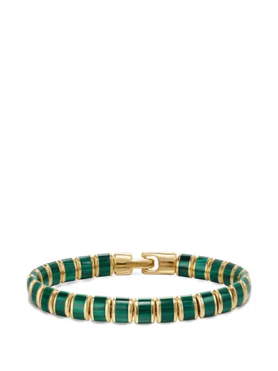 David Yurman Spiritual Beads Malachite Bracelet In Blue