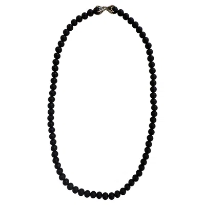 Pre-owned David Yurman Spiritual Beads Necklace With Black Onyx 8mm
