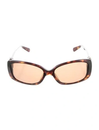 Pre-owned David Yurman Square Tinted Sunglasses In Brown