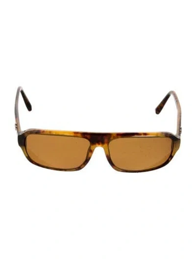 Pre-owned David Yurman Square Tinted Sunglasses In Brown