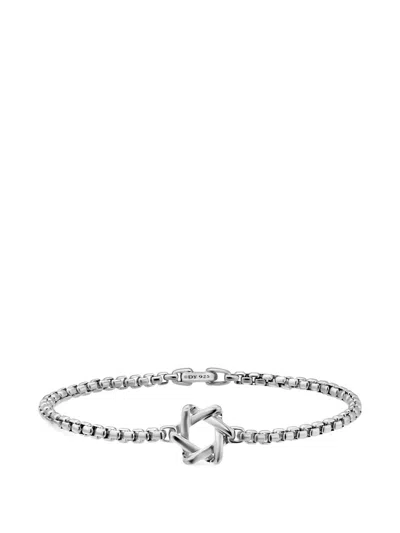 David Yurman Star Of David Station Bracelet In Silver
