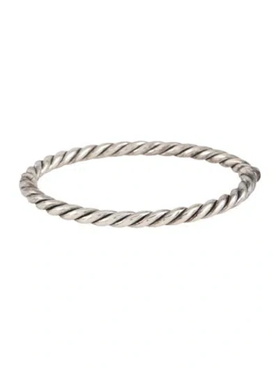 Pre-owned David Yurman Stax Cable Bracelet, 7" In Multi