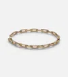 David Yurman Stax Chain Link 18kt Gold Bracelet With Diamonds