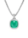 David Yurman Sterling Silver Albion Diamond Pendant In Silver