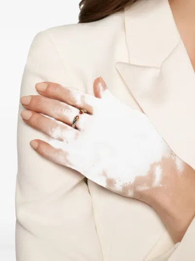 David Yurman Sterling Silver And 14k Yellow Gold Petite Cable Rhodolite Ring