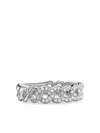 David Yurman Sterling Silver Belmont Curb Diamond Ring In Silver