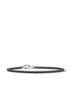 David Yurman Box-chain Polished-finish Bracelet In Black