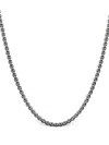 David Yurman Box Chain-link Necklace In Silver