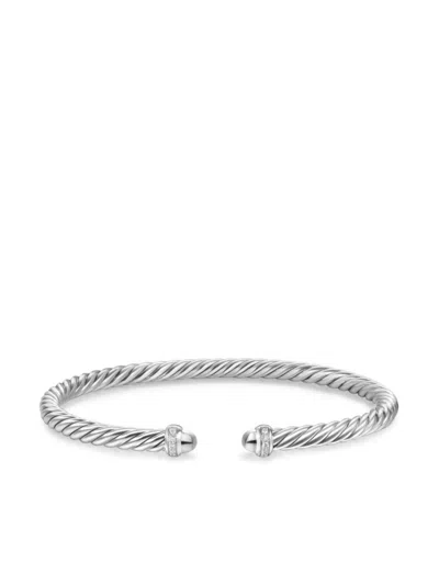 David Yurman Sterling Silver Cablespira Diamonds Bracelet
