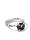David Yurman Chatelaine Ring With Black Onyx And Diamonds In Black