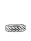 David Yurman Sterling Silver Chevron Ring In Silver
