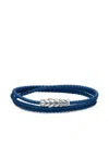 David Yurman Sterling Silver Chevron Triple Bracelet In Silver