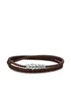 David Yurman Sterling Silver Chevron Triple Bracelet In Silver